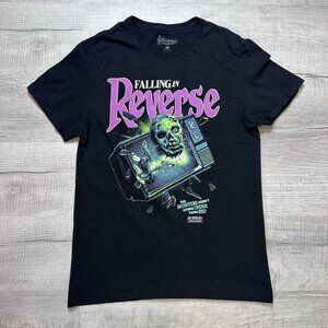 FALLING IN REVERSE Band T-Shirt Zombified Graphic Print Sz Medium Cotton Tee